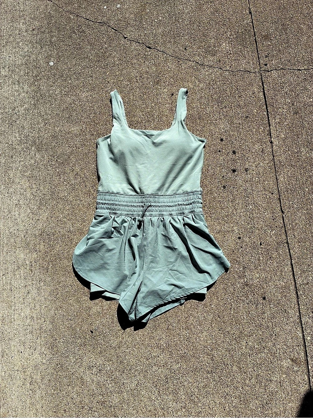Women's athletic Romper in Green